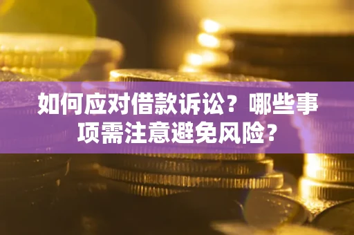 北京如何应对借款诉讼？哪些事项需注意避免风险？