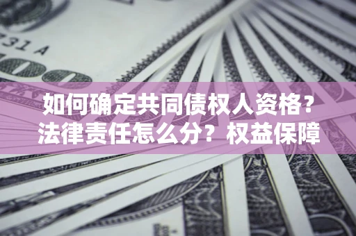 北京如何确定共同债权人资格？法律责任怎么分？权益保障技巧揭秘！