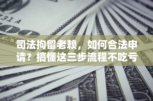 北京司法拘留老赖，如何合法申请？搞懂这三步流程不吃亏！