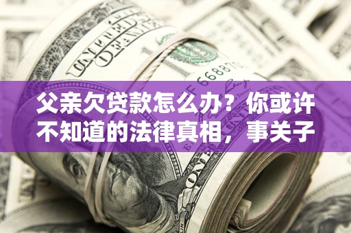 北京父亲欠贷款怎么办？你或许不知道的法律真相，事关子女未来