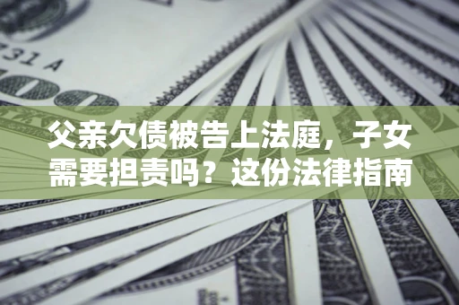北京父亲欠债被告上法庭，子女需要担责吗？这份法律指南必须看完