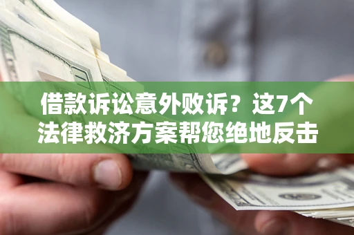 北京借款诉讼意外败诉？这7个法律救济方案帮您绝地反击！