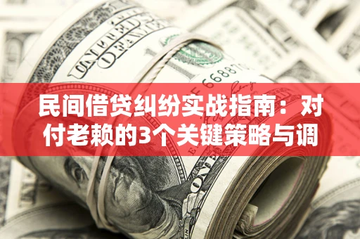 北京民间借贷纠纷实战指南：对付老赖的3个关键策略与调解盲区解析