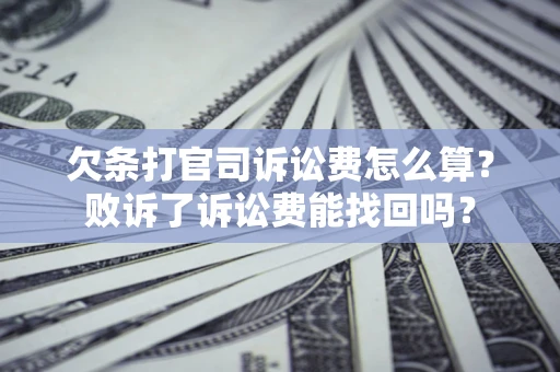 北京欠条打官司诉讼费怎么算？败诉了诉讼费能找回吗？